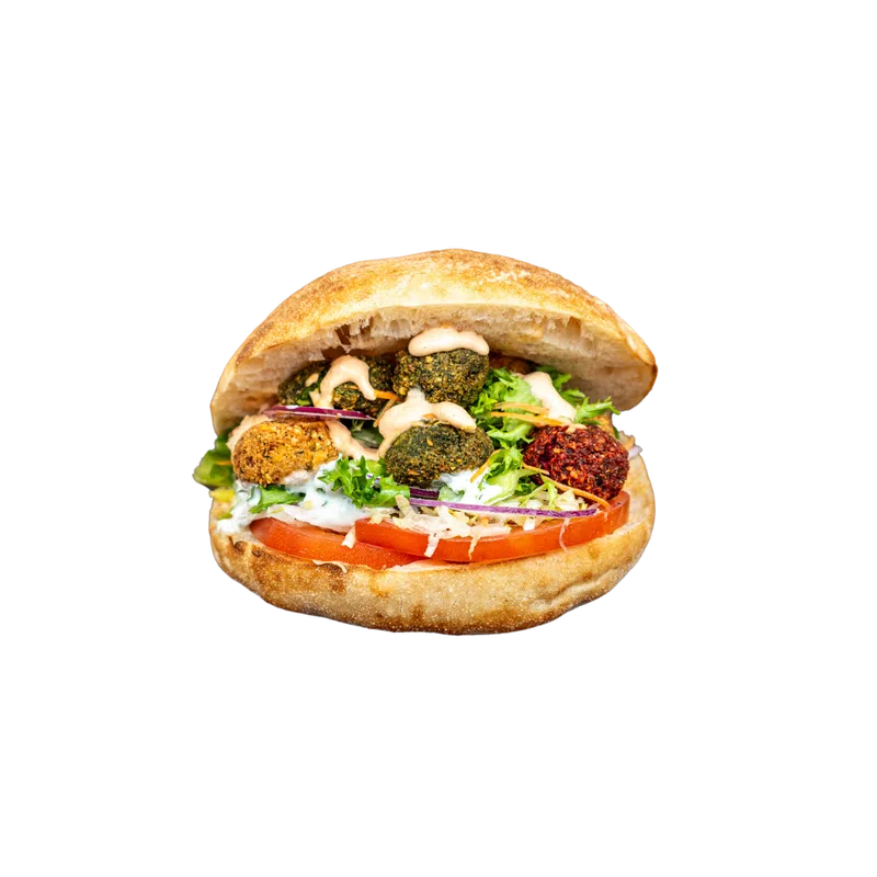 Veganes Falafelgericht mit Gemüse